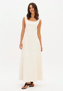 My Favorite Things - Vestido Sarja De Alça Longo C/ Lenço