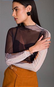 Charry - Blusa Tule Glow