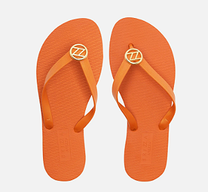 Brizza - Chinelo Laranja Essencial Metal Zz