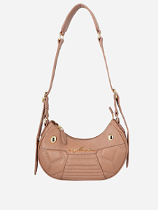 Luiza Barcelos - Bolsa Baguete Pequena Em Couro Bege