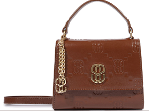 Schutz - Bolsa Pequena Tiracolor Marrom