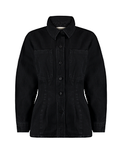 Alcance - Camisa Acinturada Rive Utility Black
