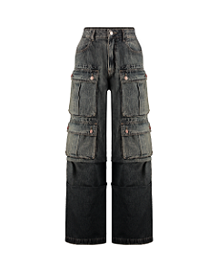 Alcance Jeans - Calça Cargo Utility