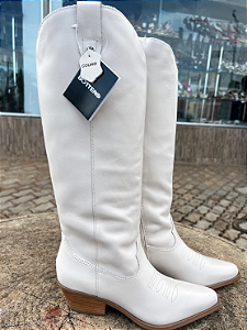 Bottero - Bota Cano Longo Texana Off White