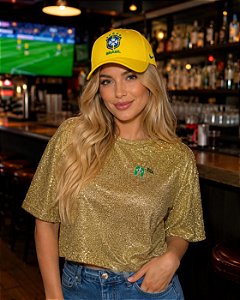 Blusa Glitter Brasil