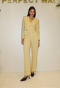 Perfect Way - Calça Alfaiataria Amarelo
