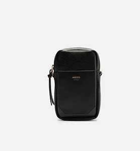 Arezzo - Mini Bag Preta Porta-Celular Bolso