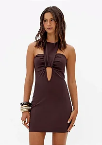 My Favorite Things - Vestido Curto Justo Sem Manga Nica