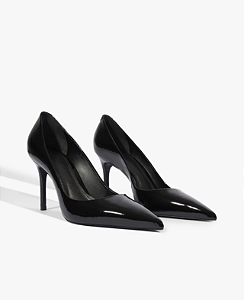 Schutz - Scarpin Clara Mid Verniz Couro Preta