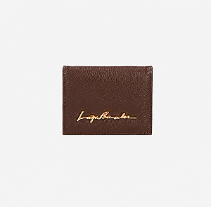 Luiza Barcelos - Carteiro Envelope Em Couro Coffe Pequeno