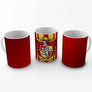 Caneca Porcelana Harry Potter Grifinoria 325ml