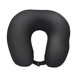 ALMOFADA PESCOCO MICROPEROLAS  LISO PRETO