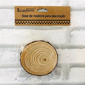 Base de Madeira para Decoração 9cm
