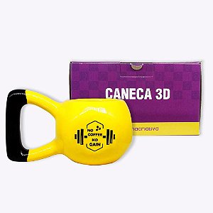 Caneca Formato 3D 350ml Peso Academia
