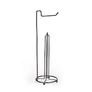 Suporte P/ Papel Higiênico Triplo Premium Onix