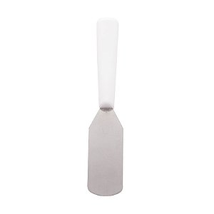 Conjunto 6 Espátulas para Aperitivo de Aço Inox Branco 14cm