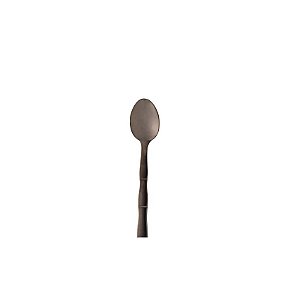 Conjunto 6 Colheres de Chá de Aço Inox Bambu Elegant Preta 12,5cm