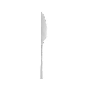 Conjunto 6 Facas de Churrasco de Aço Inox Bambu Elegant Preta 22,3cm
