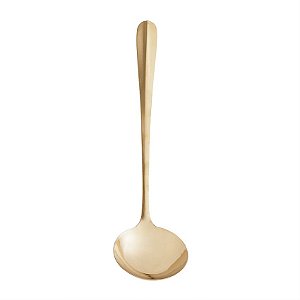 Concha de Aço Inox Positano Dourada 32cm