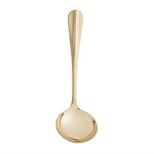 Concha para Molho de Aço Inox Positano Dourada 19cm