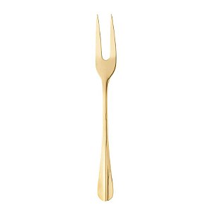 Garfo para Assado de Aço Inox Positano Dourado 28cm