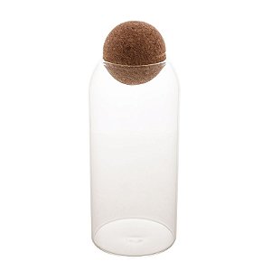 Pote de Vidro Resistente ao Calor Tampa Esfera de Rolha 1,1L