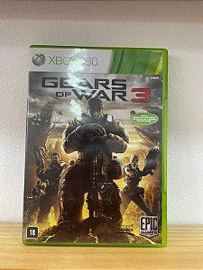 Gears of War 3 Xbox 360 Mídia Física Semi Novo
