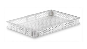 Bandeja Plástica Vazada Empilhável Esfirra Massas Pães Salgados