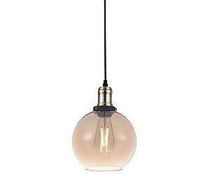 PENDENTE SOHO AMBAR GLOBO  - E27 - LUM. BNU