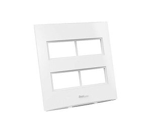 BELEZE - PLACA 4X4 2+2 MODULOS DISTANTES - BRANCA - ENERBRAS