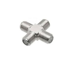 EMENDA "T" 4 SAIDAS (COAXIAL) - IMPORTADO - UNIS