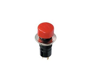 CHAVE BOTÃO LIGA/DESLIGA 3A/250V - VERMELHO - UNIS