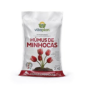 Fertilizante Vermicomposto Húmus De Minhoca Vitaplan 2kg