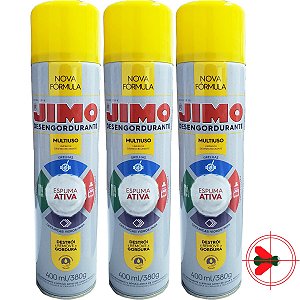 3 Jimo Desengordurante Multiuso 400Ml Espuma Ativa