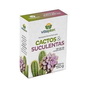 Fertilizante Mineral Cactos E Suculentas Vitaplan 150g