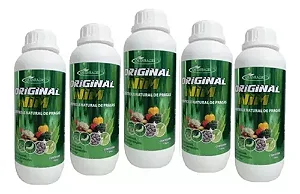 Kit 5 Puro Neen Óleo Natural Anti Pragas Quimiagri 1 Litro