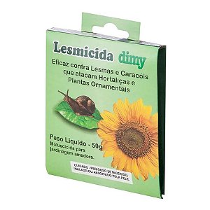 Lesmicida Dimy Moluscicida Contra Lesmas E Caracóis 50g