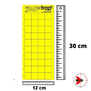 Kit Armadilha Adesiva Yellow Trap Insetos Voadores 15 Un