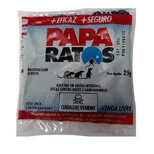 Kit 3 Saches Papa Ratos Graos Integrais Super Atrativo 25g