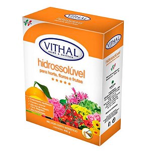 Fertilizante Hidrossolúvel Horta Flores Frutas Vithal 400g