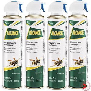 Alcance Anti Vespas E Marimbondos 400ml Labgard - 4 Un