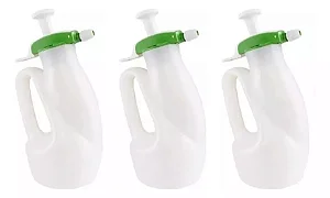 Kit 3 Pulverizadores De Compressão Guarany 1,25 Litros Pcp1p Cor:Branco