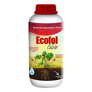 Fertilizante Organomineral Ecofol Cálcio 1l Agrobiológica