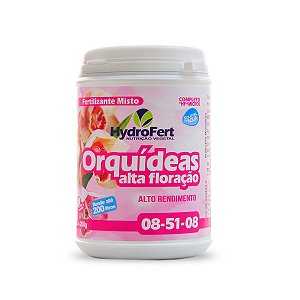 Fertilizante Orquídea Alta Floração 08-51-08 Hydrofert 200g