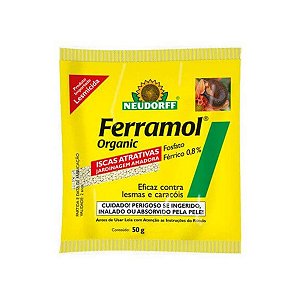 Lesmicida Ferramol Organic Lesmas E Caracóis Neudorff 50gr