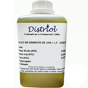 Óleo de Semente de Uva 100% Natural Distriol 1 lt