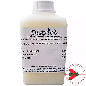 Óleo De Palmiste 100% Natural Distriol 1 Litro