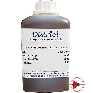 Óleo De Calendula 100% Natural Distriol 1 Lt