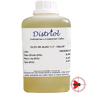 Óleo De Alho 100% Natural Distriol 1 Lt