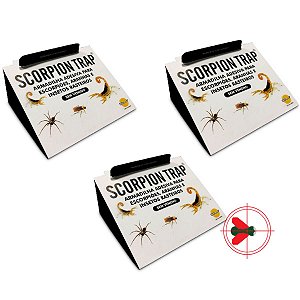 Armadilha Adesiva Para Escorpião Scorpion Trap 3 Unidades